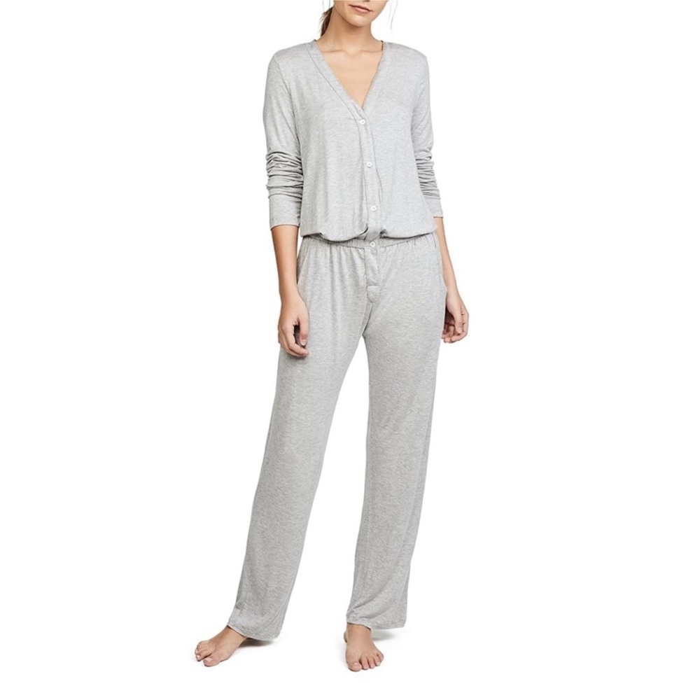 Eberjey Maya Long Sleeve Modal Jumpsuit